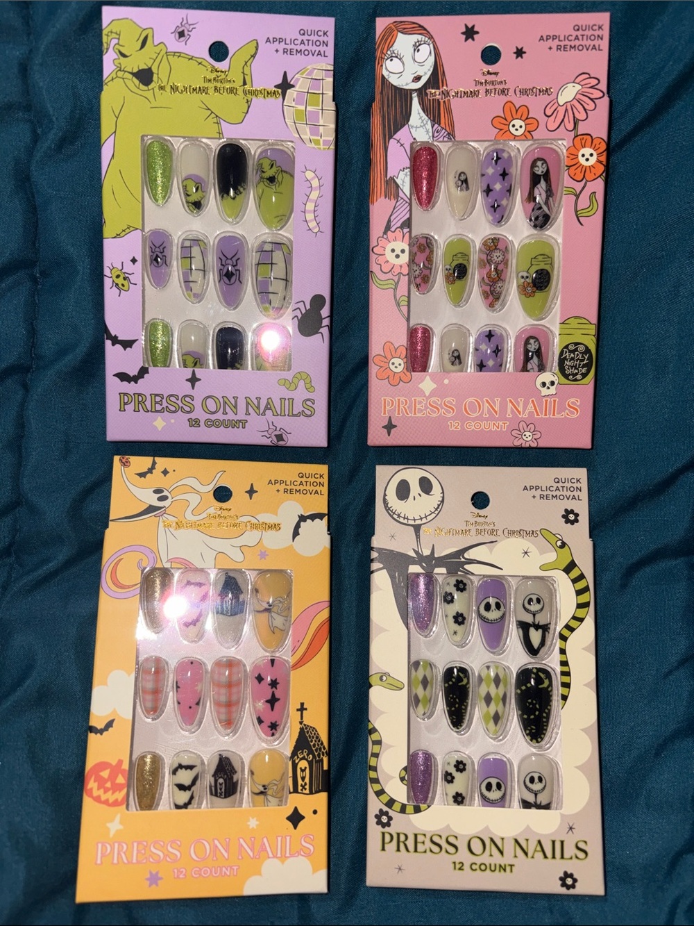 Nightmare Before Christmas- Press-On Nails - 4 pks